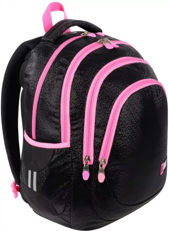 Plecak 4-komorowy Black Glitter - tantis.pl