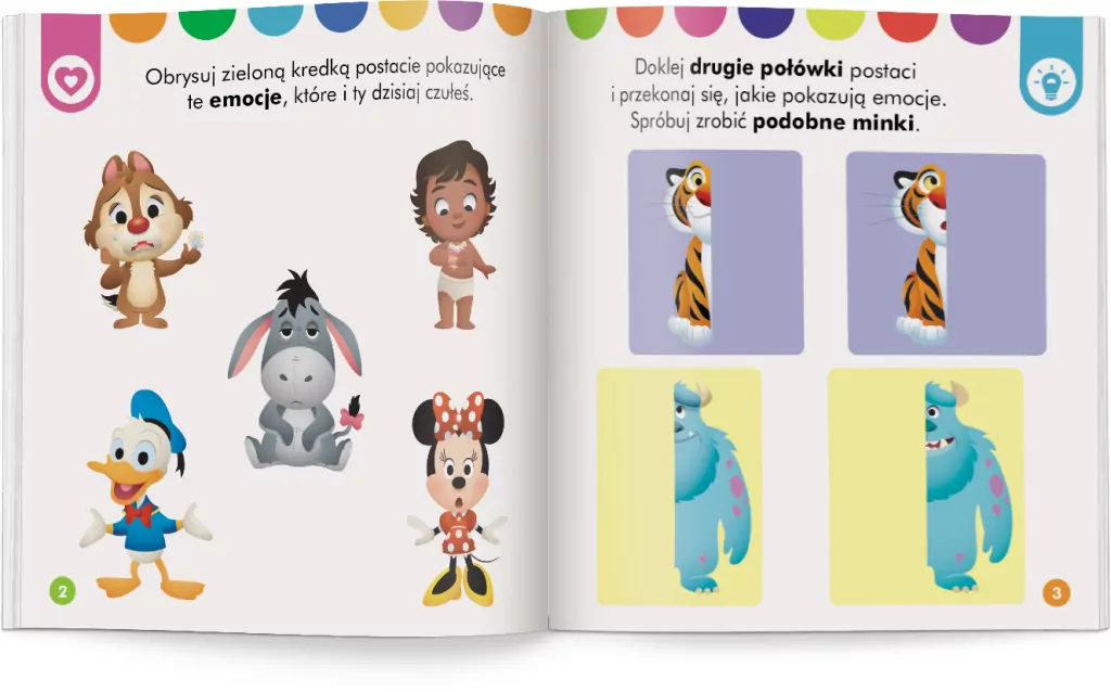 Elementarz. Moje emocje. Ćwiczenia. Disney Maluch - tantis.pl
