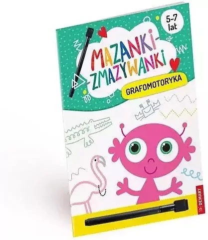 Kolorowa grafomotoryka. Ćwiczenia do zmazywania - tantis.pl