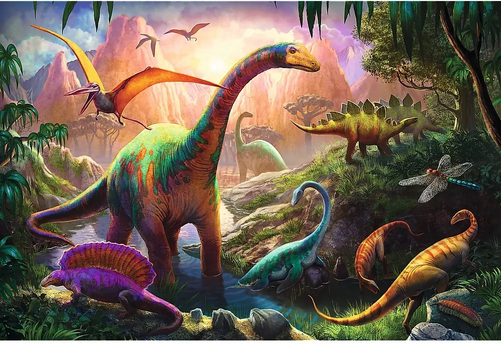 Puzzle 100. Świat dinozaurów. 16277 - tantis.pl
