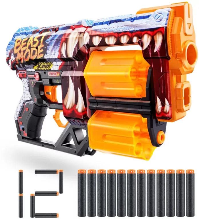 Wyrzutnia SKINS DREAD. Wzór Beast, 12 Strzałek - tantis.pl