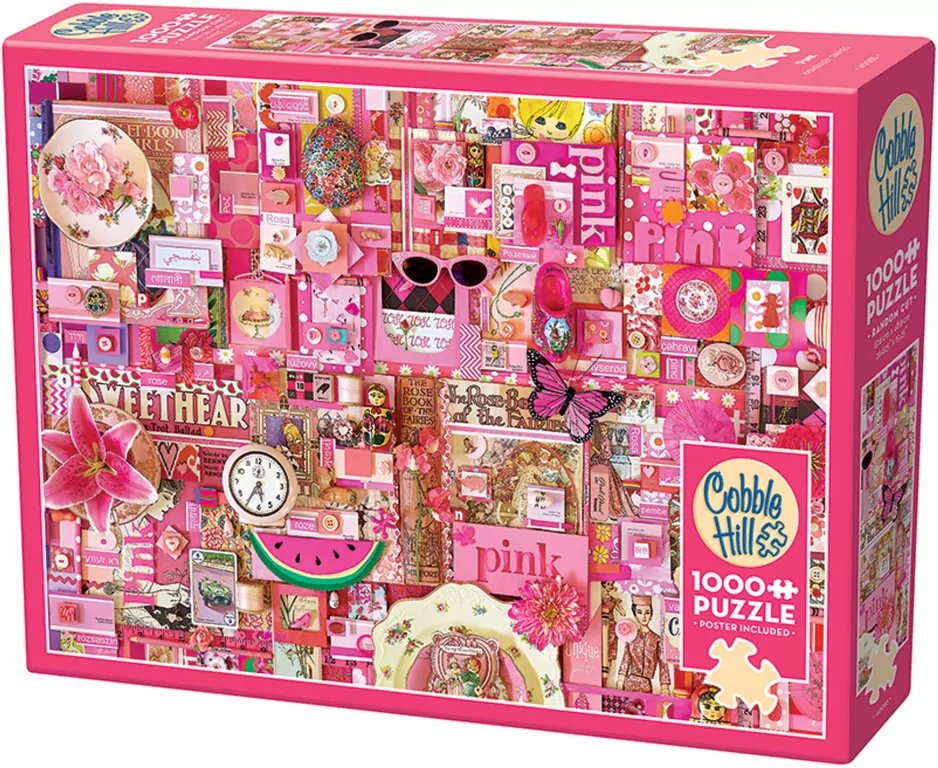 Puzzle 1000 Pomaluj mój świat na kolor... różowy - tantis.pl