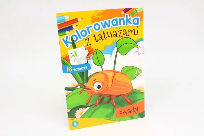 Owady. Kolorowanka z tatuażami - tantis.pl