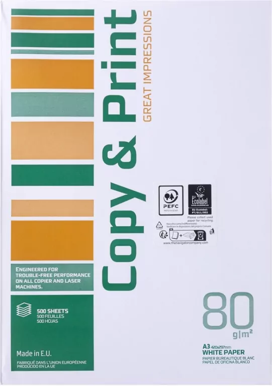 Papier ksero COPY&PRINT A3 klasa C 80gsm 500ark. - tantis.pl