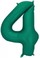 Balon foliowy cyfra 4 86cm butelkowa zieleń - tantis.pl