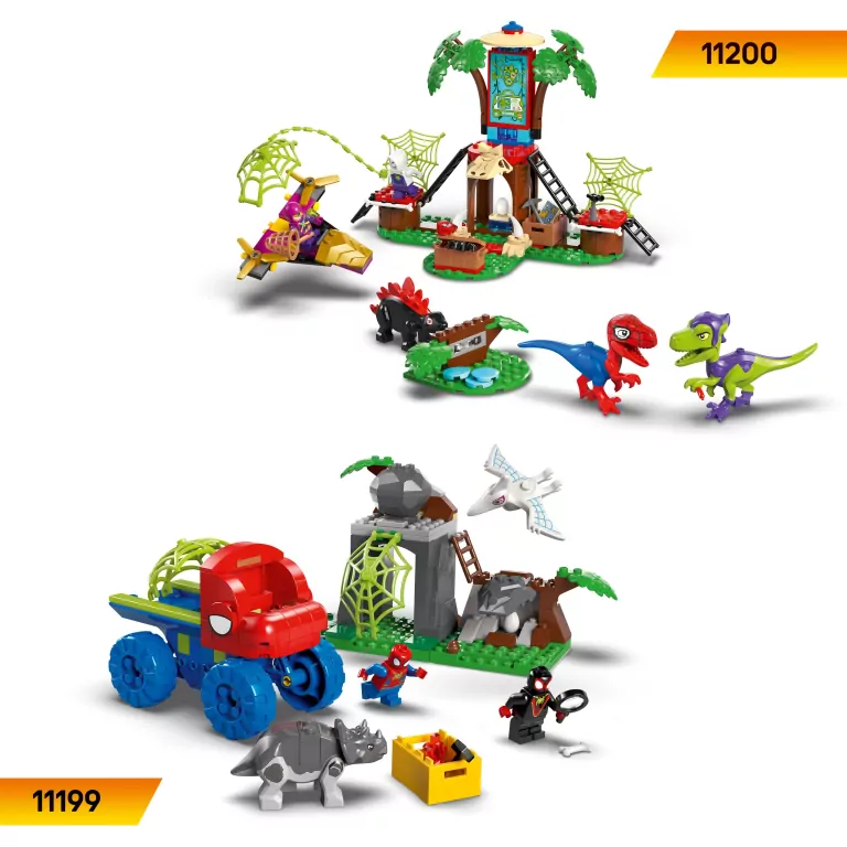 LEGO® Pościg Spina za Electro w dinopojeździe 11198 - tantis.pl