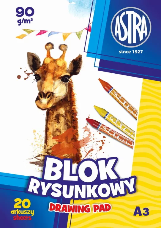 Blok rysunkowy A3 90g - tantis.pl