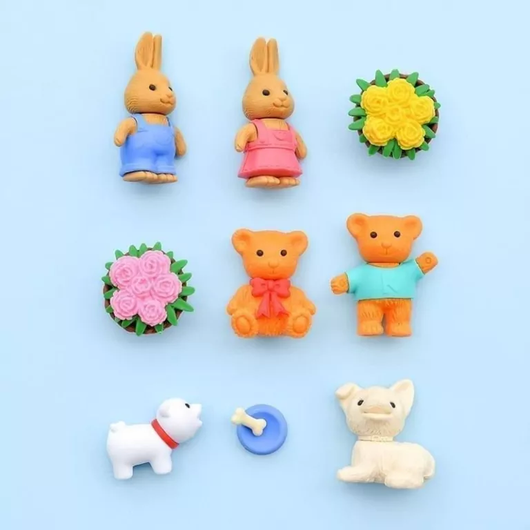 Zestaw gumki do ścierania puzzle Animal Park - tantis.pl