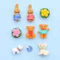 Zestaw gumki do ścierania puzzle Animal Park - tantis.pl