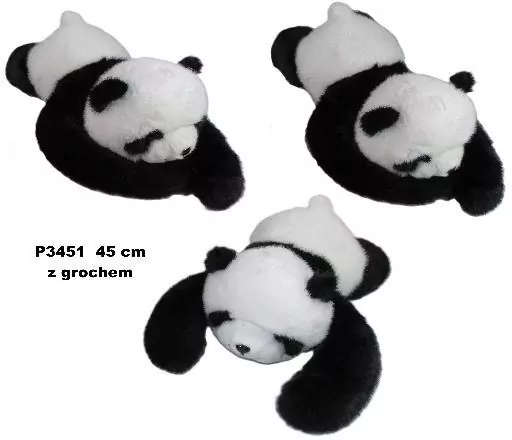 Panda z łapkami obciążeniowymi z grochem 45cm - tantis.pl