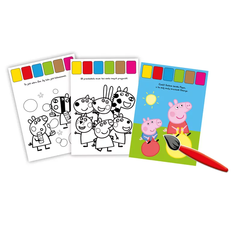 Peppa Pig. W barwnym świecie Peppy. Jak malowane - tantis.pl