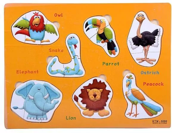 Puzzle drewniane Zwierzęta - tantis.pl
