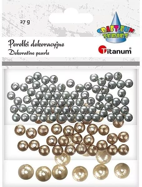 Perełki dekoracyjne plastikowe mix 12g - tantis.pl