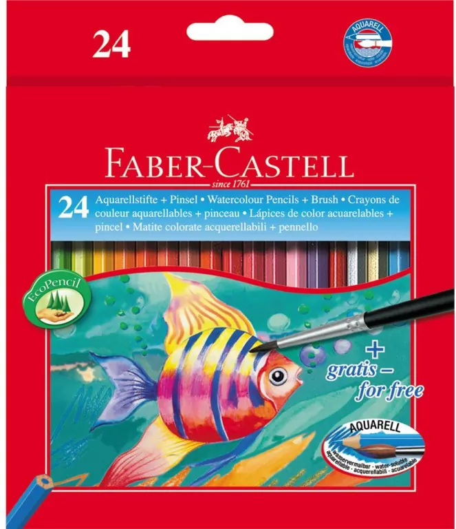Kredki akwarelowe Classic Colours 24 kolory - tantis.pl