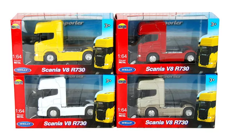 Ciężarówka Scania V8 1:64. Mix 1 szt - tantis.pl