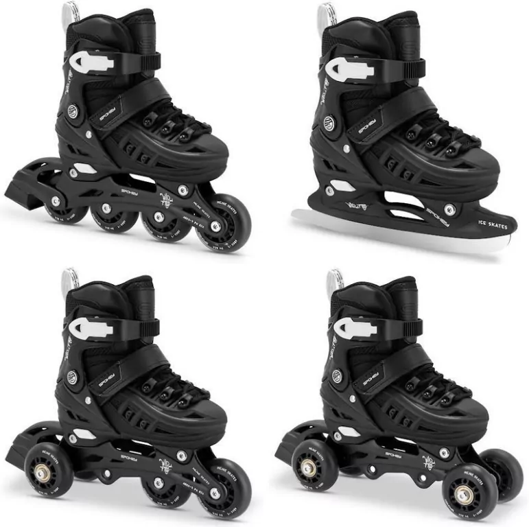 Łyżworolki 4w1 r.39-42 BK - tantis.pl