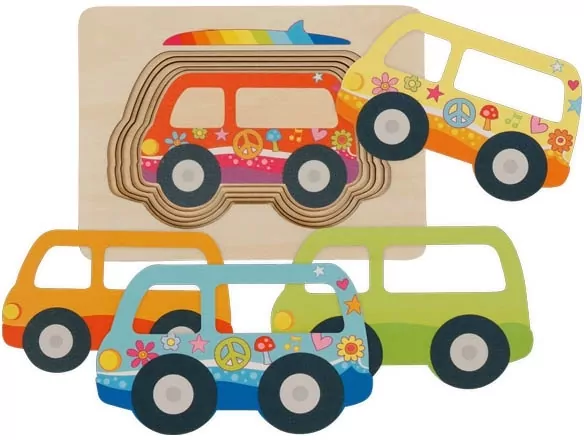 Puzzle warstwowe Samochód - tantis.pl