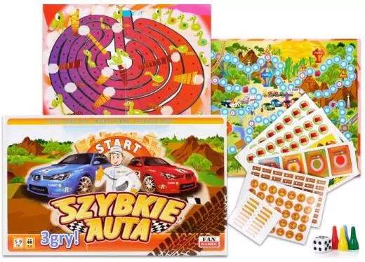 Szybkie auta. 3 gry - tantis.pl
