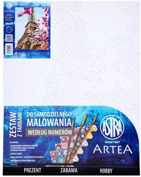 Malowanie po numerach 40x50cm - Wieża Eiffla - tantis.pl