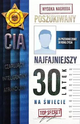 Karnet Urodziny 30 męskie poszukiwany