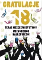 Karnet Party naklejany B6+koperta Urodziny 18 wz16 - tantis.pl