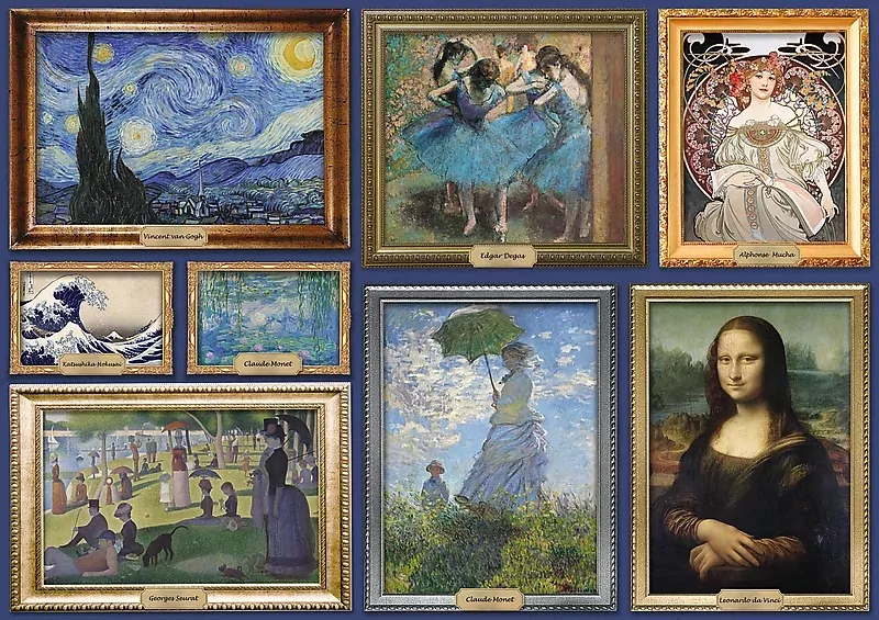 Puzzle 1000 Kolekcja arcydzieł sztuki TREFL - tantis.pl