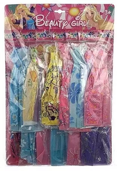 Zestaw 12 sukienek balowych dla lalki 23cm - tantis.pl