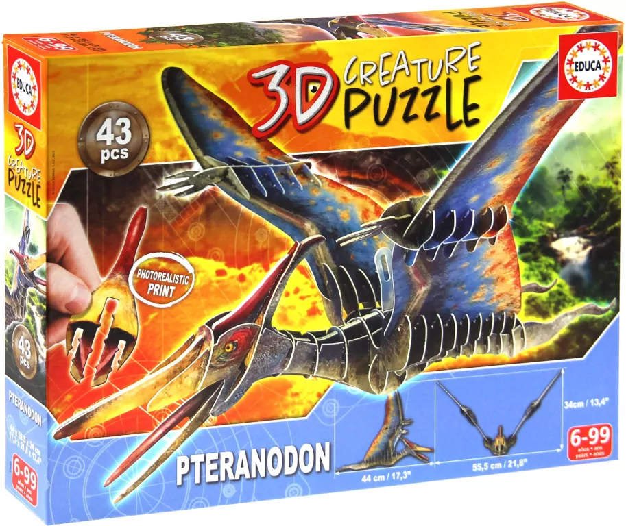 Puzzle 43 3D Dinozaury Pteranodon 112355 - tantis.pl