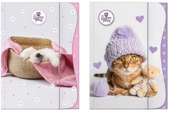 Teczka z gumką A4 The Sweet Pets - Kids mix - tantis.pl