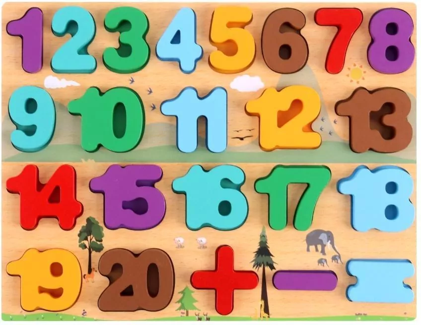 Układanka drewniana Liczby - tantis.pl
