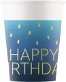 Kubeczki papierowe Happy Birthday 200ml - tantis.pl