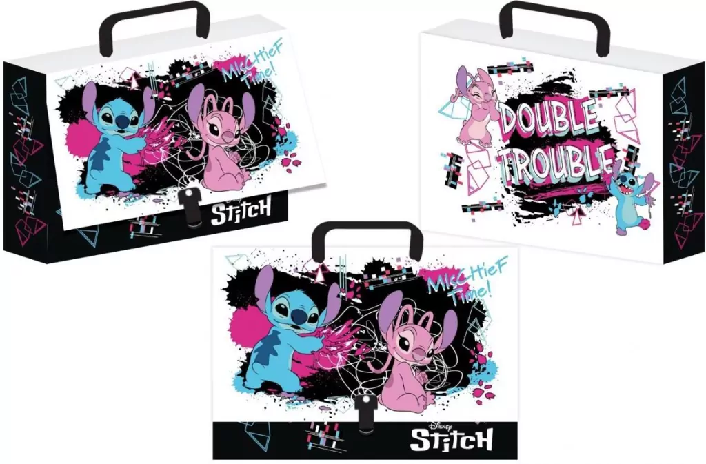 Teczka z rączką Stitch Black - tantis.pl