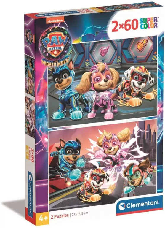 Puzzle 2x60. Super Kolor. Psi Patrol. 21626 - tantis.pl