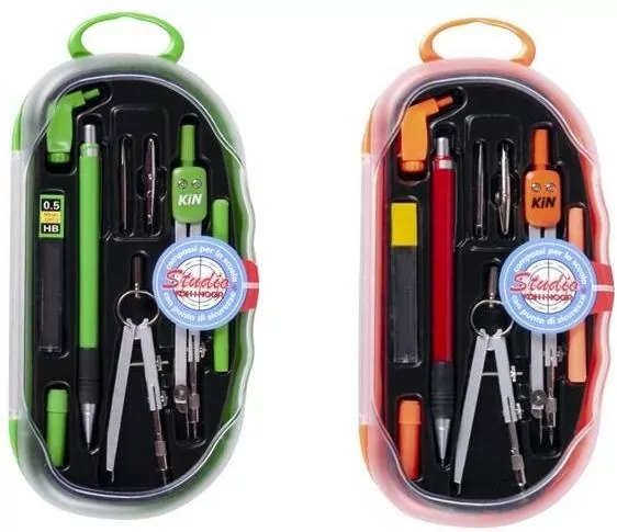 Zestaw z cyrklem. 9 elementów. Mix - tantis.pl