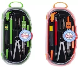 Zestaw z cyrklem. 9 elementów. Mix