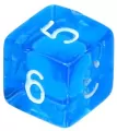 Komplet kości REBEL RPG - Mini Kryształowe - Niebieskie - tantis.pl