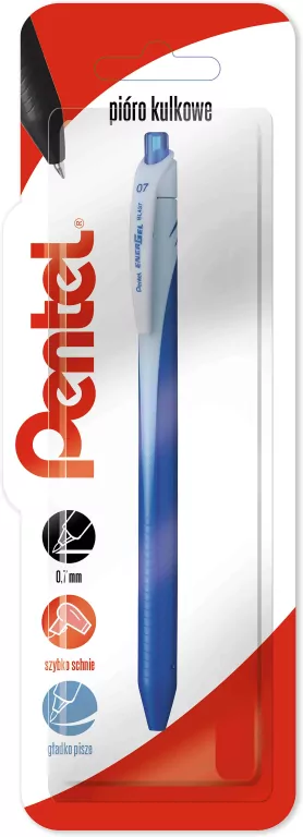 Pióro kulkowe 0,7 mm EnerGel BL437 niebieski 1 szt. - tantis.pl