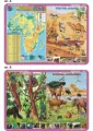 Podkładka edukacyjna. Afryka, pustynia Sahara, dżungla, sawanna - tantis.pl
