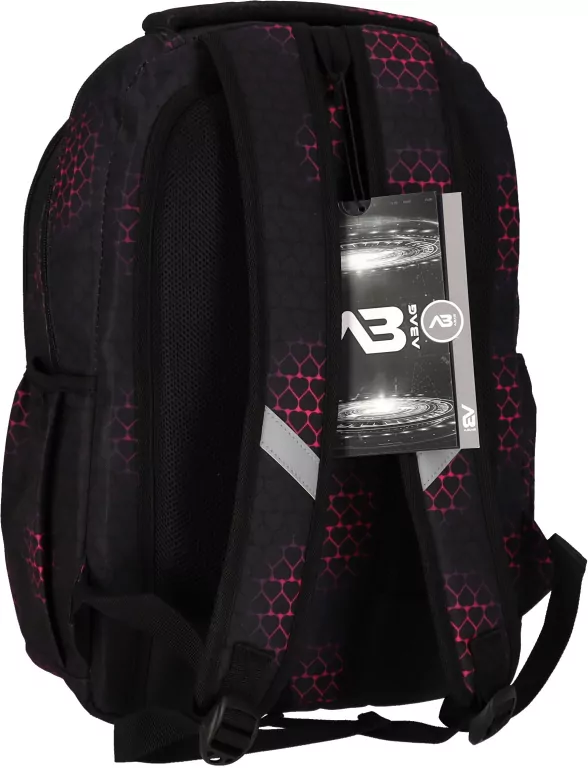 Plecak 3-komorowy Pink Hearts Astra - tantis.pl