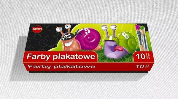 Farby plakatowe 10 kolorów 20ml - tantis.pl
