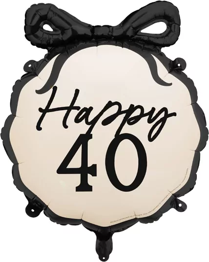 Balon foliowy pastylka Happy 40 47,5x45cm - tantis.pl