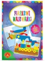 Piaskowe malowanki. Pociąg i samolot - tantis.pl