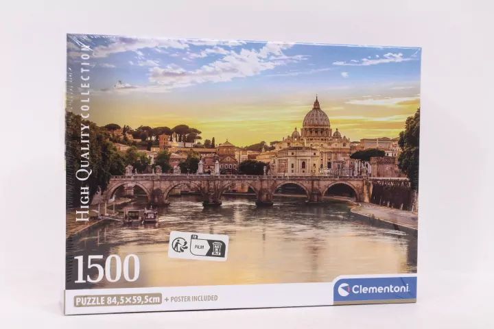 Clementoni. Puzzle 1500. Compact Rome - tantis.pl