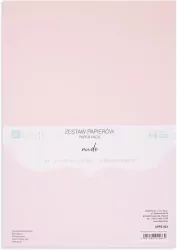 Zestaw papierów A4 20 arkuszy Nude 220g