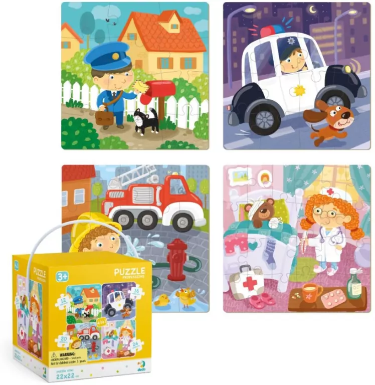 DODO. Puzzle 4w1. Moje zawody - tantis.pl