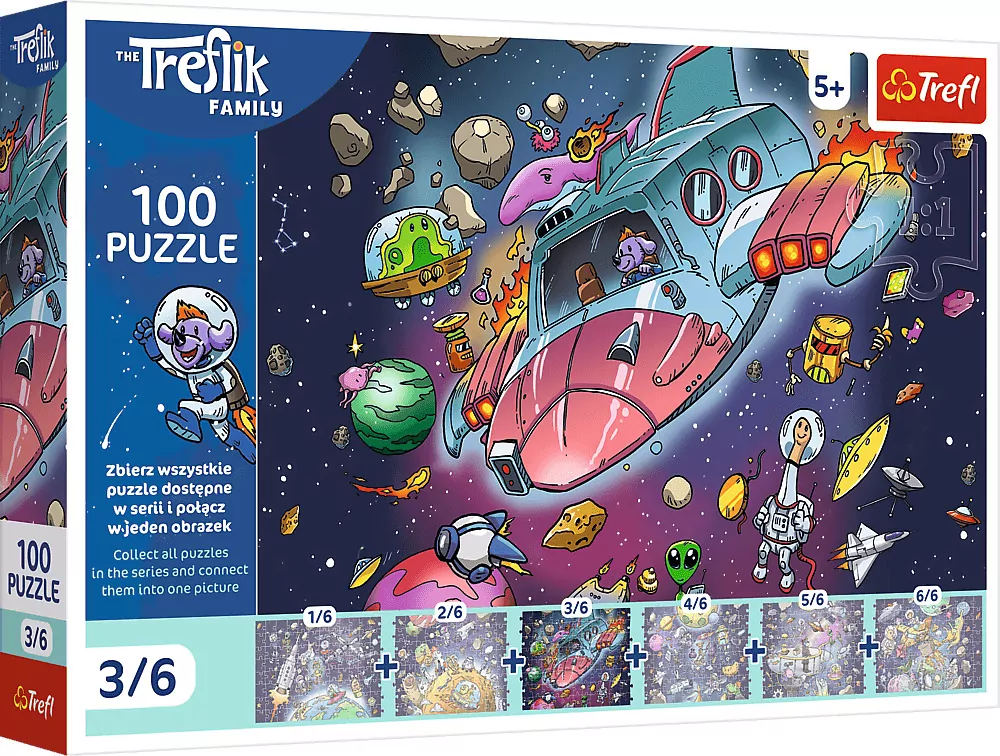 Puzzle 100 Gonduś w rakiecie TREFL - tantis.pl