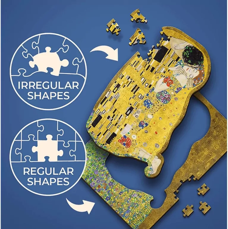 Trefl. Puzzle drewniane 200. Pocałunek Gustav Klimt - tantis.pl