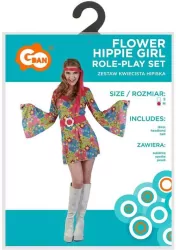 Strój dla dorosłych. Kwiecista Hipiska rozm. M