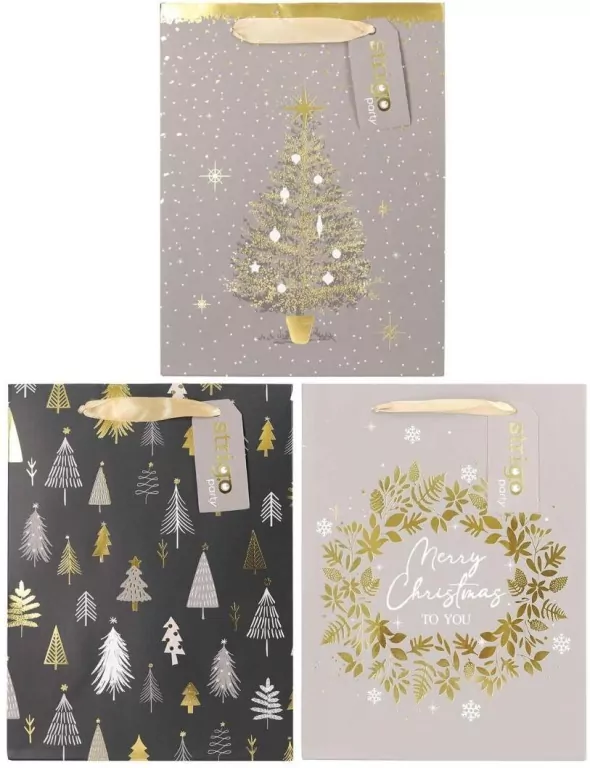 Torba prezentowa Święta 18x23x10cm mix STRIGO - tantis.pl