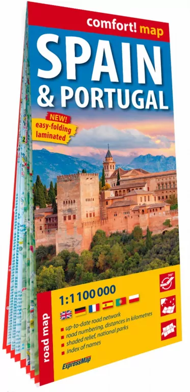 Comfort map Spain & Portugal Comfort map 1:1100000 - tantis.pl
